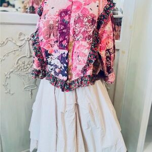 NWT Magnolia Pearl Bach Crop Jacket/Shirt